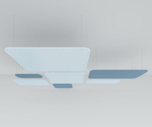rectangular acoustic ceiling panel