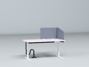 Impact Acoustic Half Wrap Desk Divider