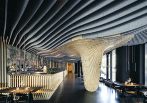 parametric acoustic ceiling baffles
