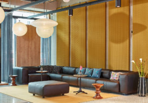 3d fabric acoustic wall panels in hotel