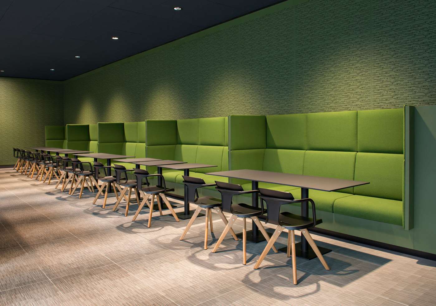 acoustic green wall